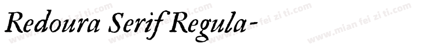 Redoura Serif Regula字体转换